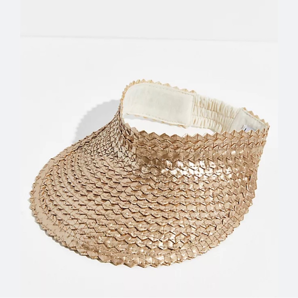 Baha straw metallic visor. Never worn